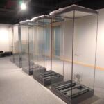 Tall free standing Museum Display cases by Darac