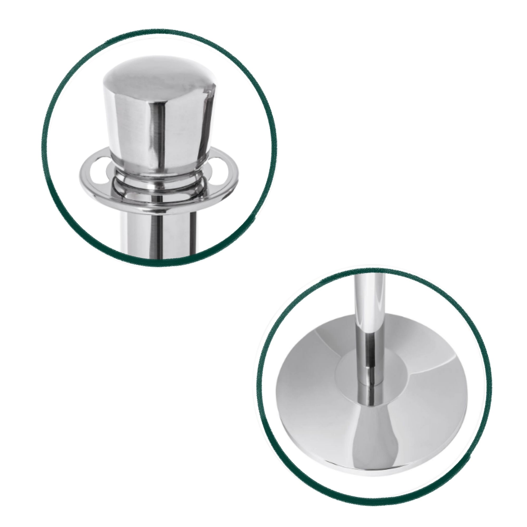 4 Stanchion and Rope - Stainless Steel - Image 3